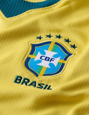 Jersey de selección de Fútbol de Brasil local manga corta Nike para mujer
