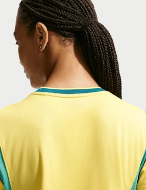 Jersey de selección de Fútbol de Brasil local manga corta Nike para mujer