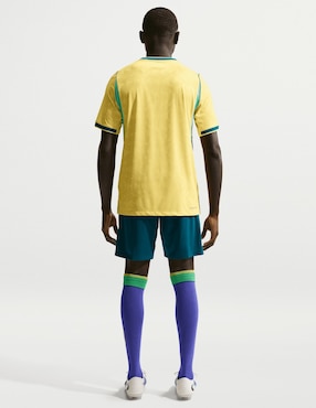 Jersey de Selección de Fútbol de Brasil local manga corta Nike jugador para hombre