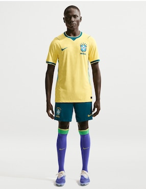 Jersey de Selección de Fútbol de Brasil local manga corta Nike jugador para hombre