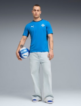 Jersey de Islandia local manga corta Mundial Puma para hombre