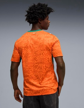 Jersey de Costa de marfil local manga corta Mundial Puma para hombre