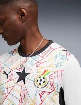Jersey de Selección de fútbol de Ghana manga corta Mundial Puma para hombre