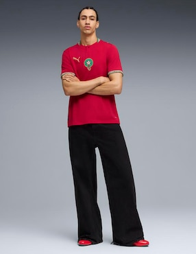 Jersey de Selección de fútbol de Marruecos manga corta Mundial Puma para hombre