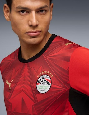 Jersey de Selección de fútbol de Egipto local manga corta Mundial Puma para hombre