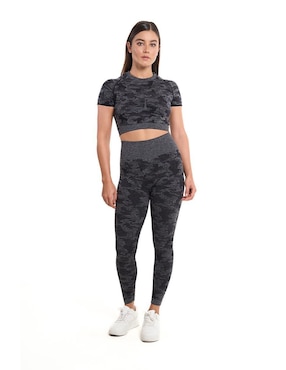 Malla Everlast Dark Cammo Fitness control de abdomen para mujer