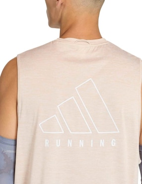 Playera deportiva para correr Adidas de hombre