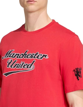 Playera deportiva para fútbol Adidas Manchester United de hombre