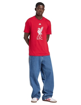 Playera deportiva para fútbol Adidas Liverpool Football Club de hombre