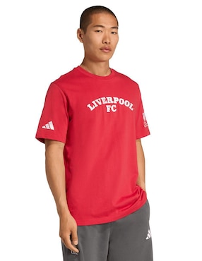 Playera deportiva para fútbol Adidas Liverpool Football Club de hombre