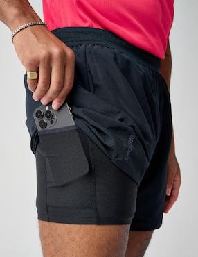 Short con malla Brooks para correr hombre