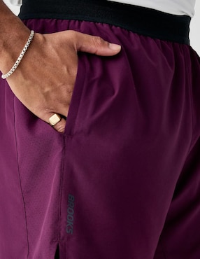 Short con malla Brooks para correr hombre