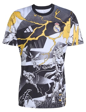 Jersey de Real Madrid Club de Fútbol entrenamiento Adidas fan para hombre
