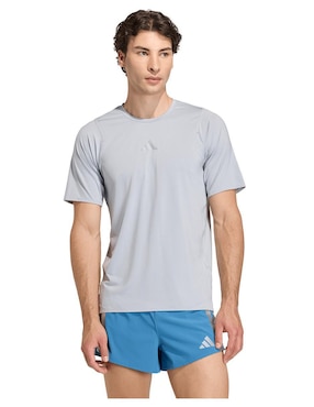 Playera deportiva para correr Adidas de hombre