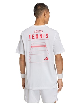 Playera deportiva para tennis Adidas de hombre