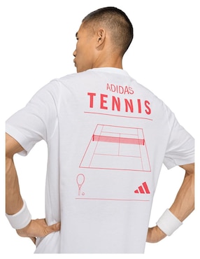 Playera deportiva para tennis Adidas de hombre