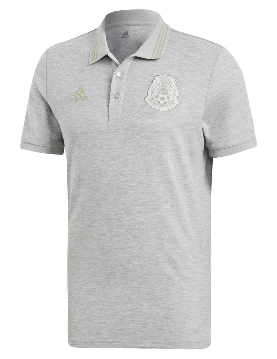 Playera tipo polo fútbol Adidas para hombre