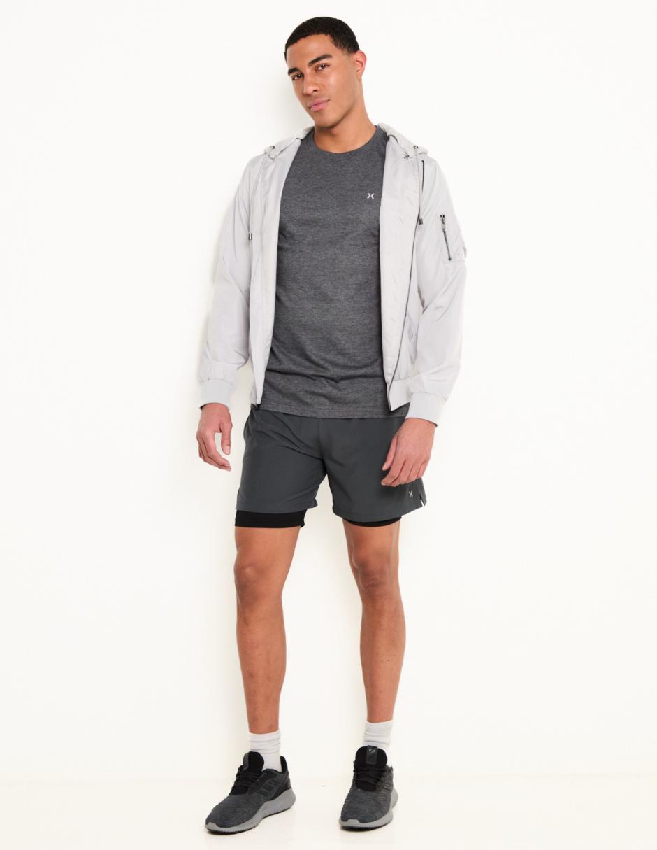 PLAYERA X10 CAB. HOMBRE SIN E, M, GRIS