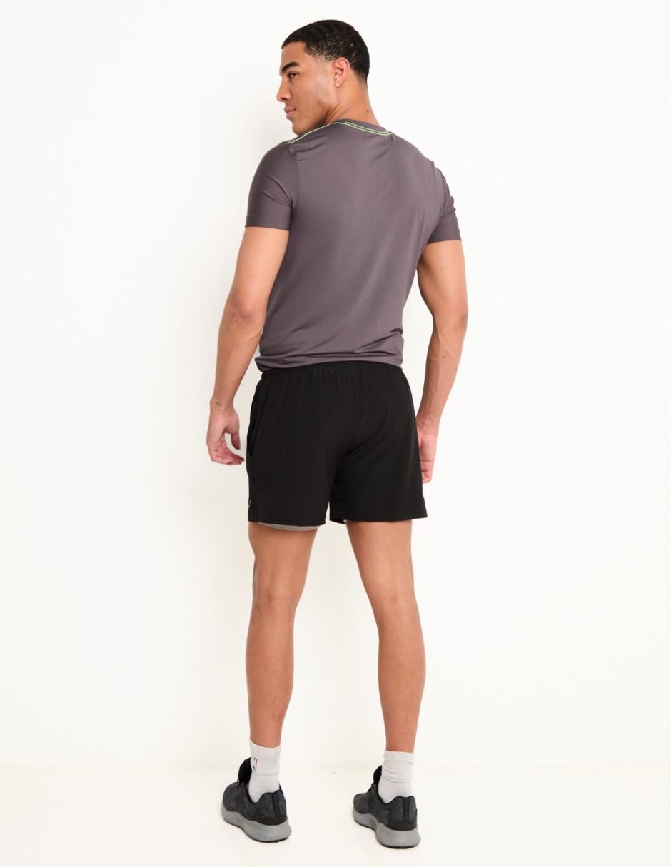 Short efecto doble prenda para entrenamiento hombre 2