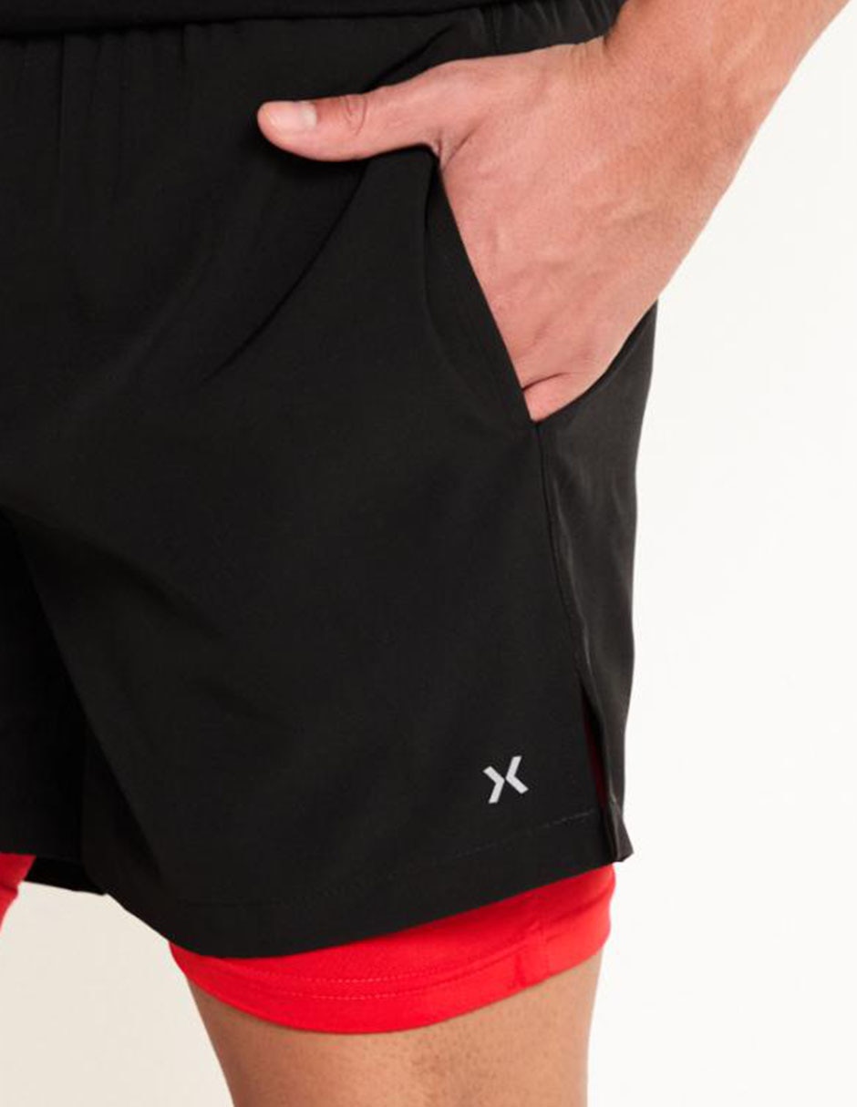 Short calzón de malla integrado para entrenamiento hombre 4