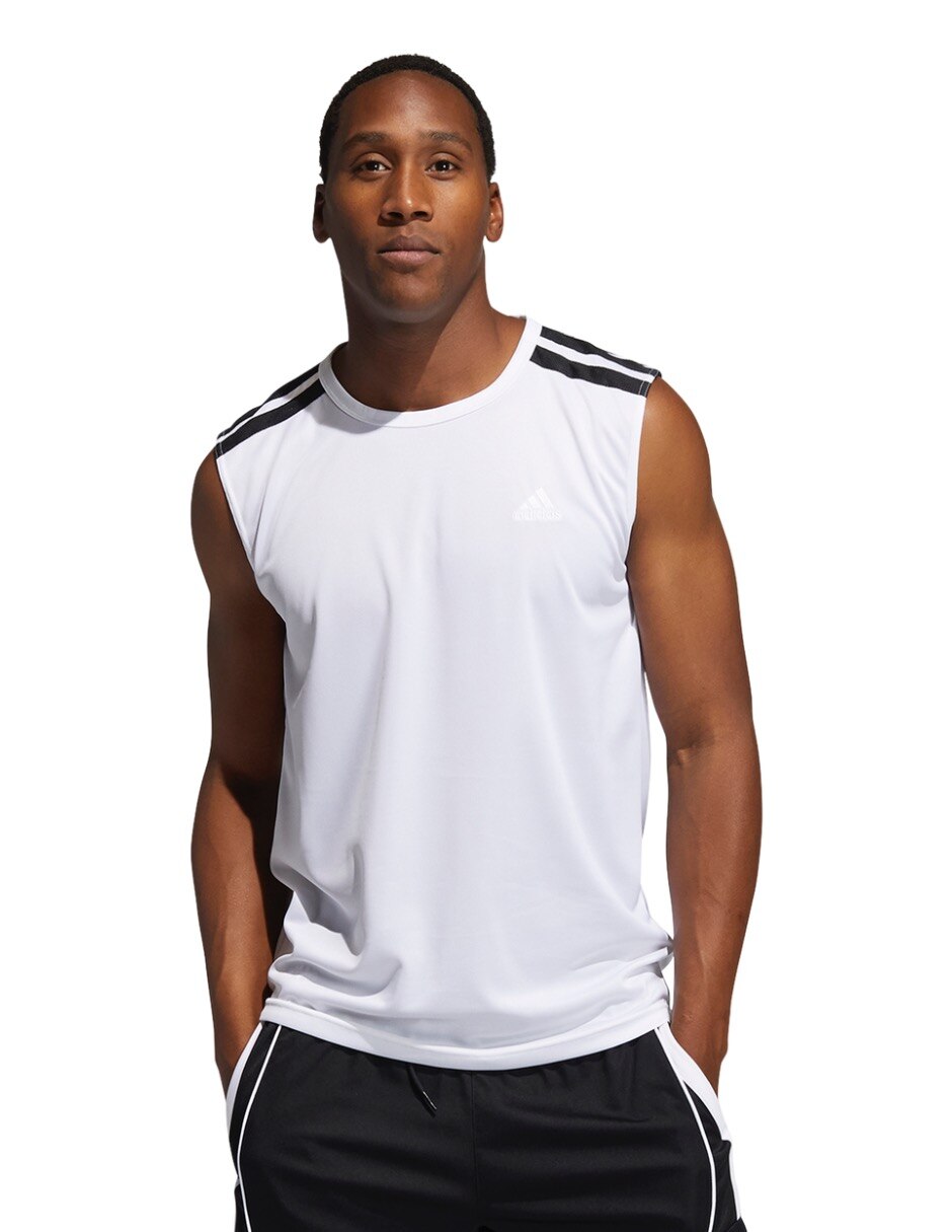 Playera Tank deportiva Adidas de Básquetbol para hombre 