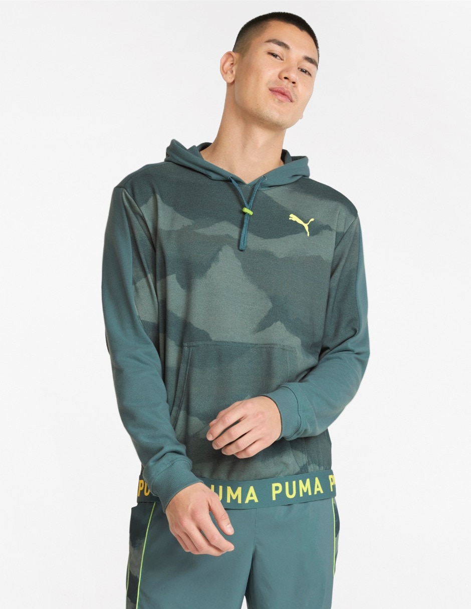 consumo bueno Asombrosamente Sudadera Puma con capucha estampado camuflaje para hombre | Liverpool.com.mx