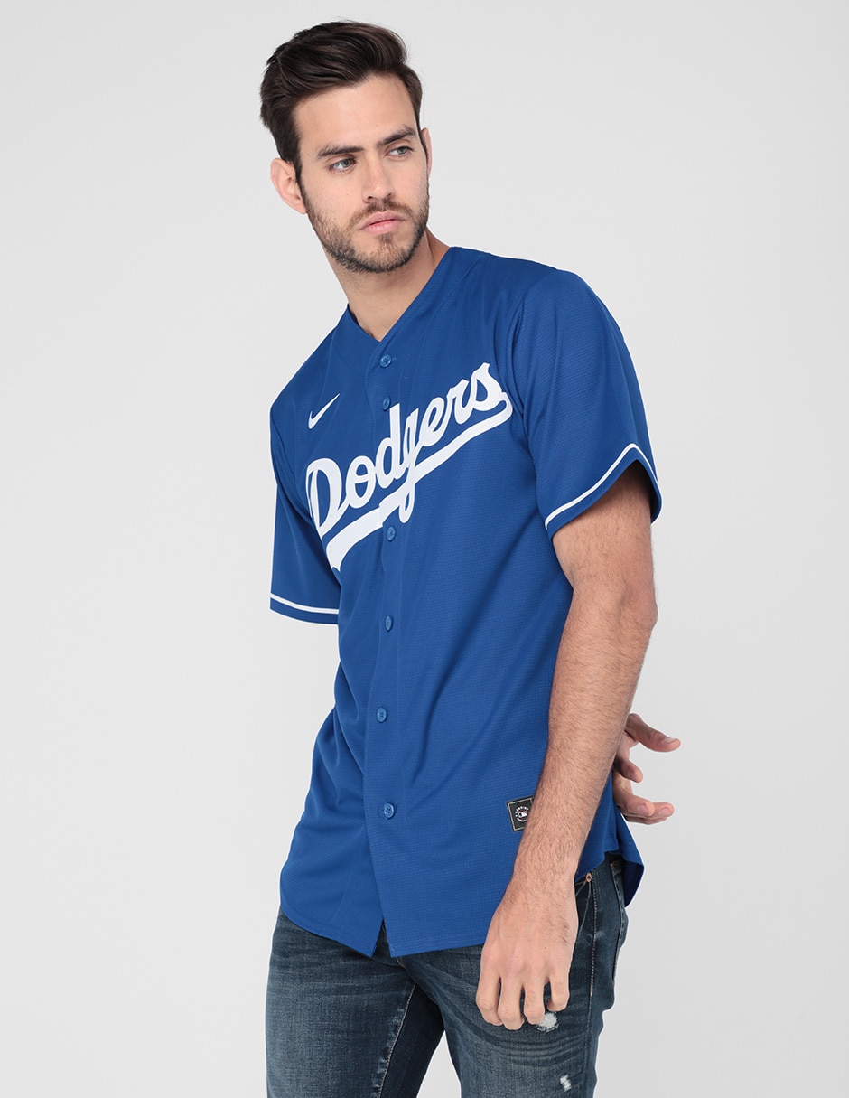Los Angeles Dodgers Nike Official Replica Home Jersey - Youth with Buehler  21 printing