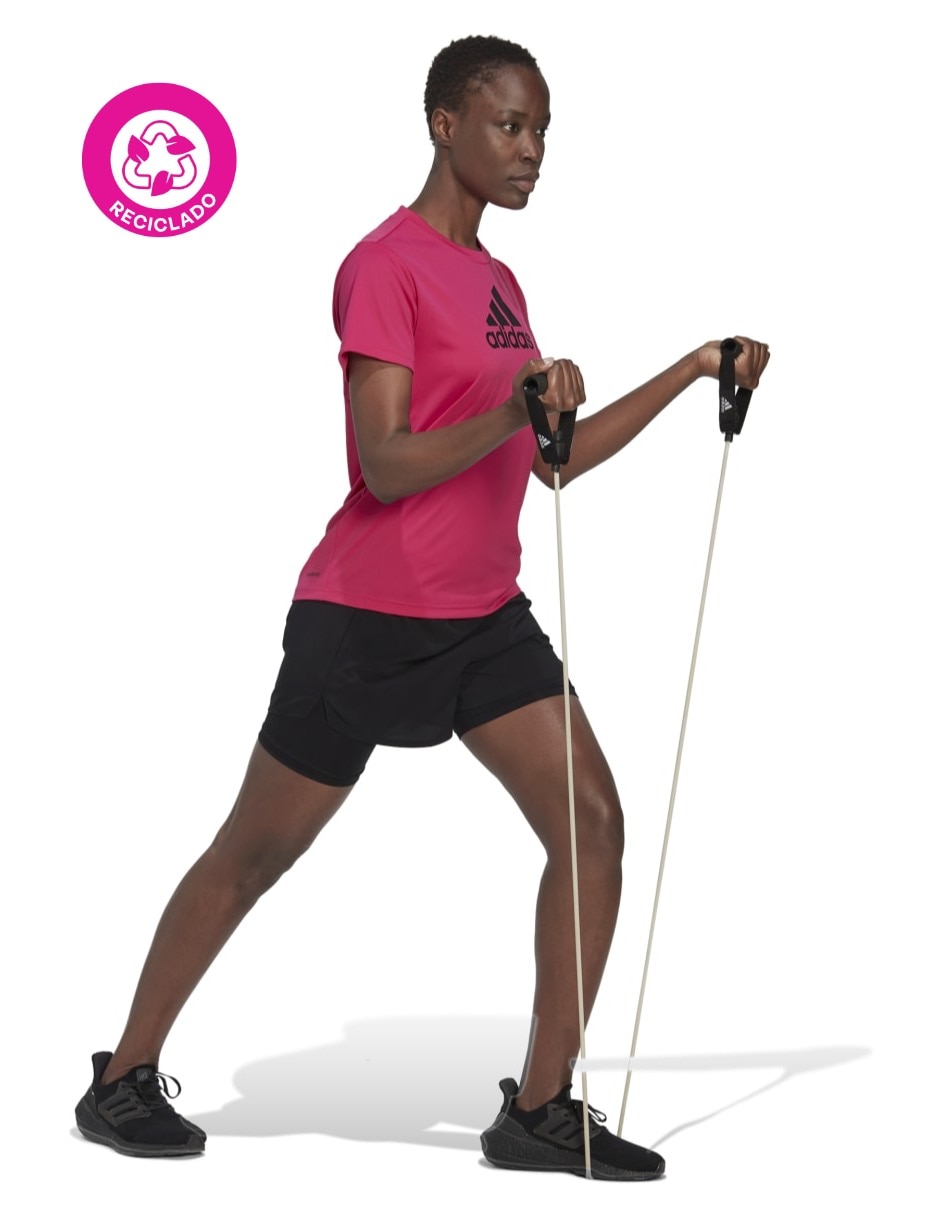 Short calzón de malla integrado para entrenamiento mujer 4