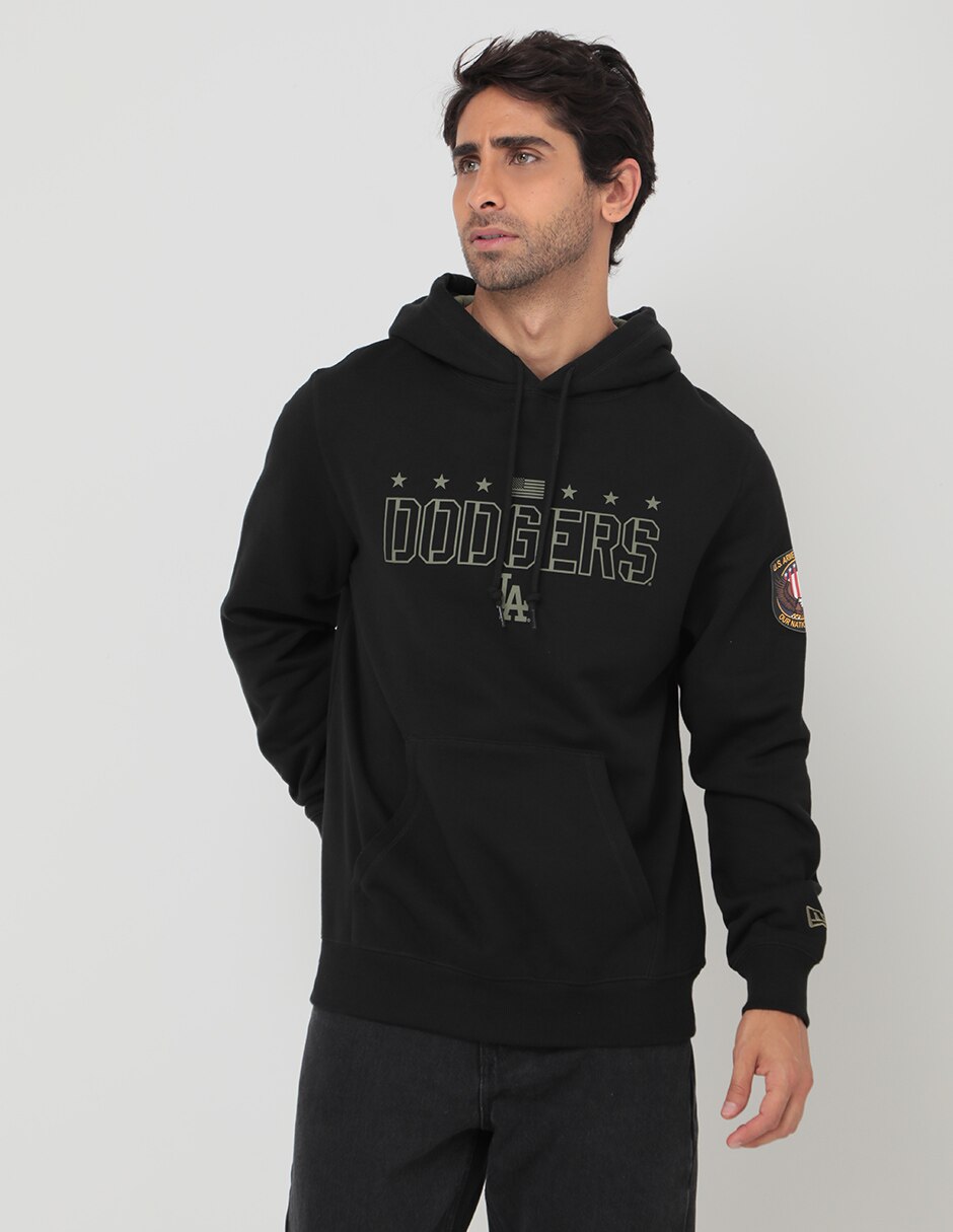 Sudadera New Era con capucha y bolsa Los Angeles Dodgers para hombre