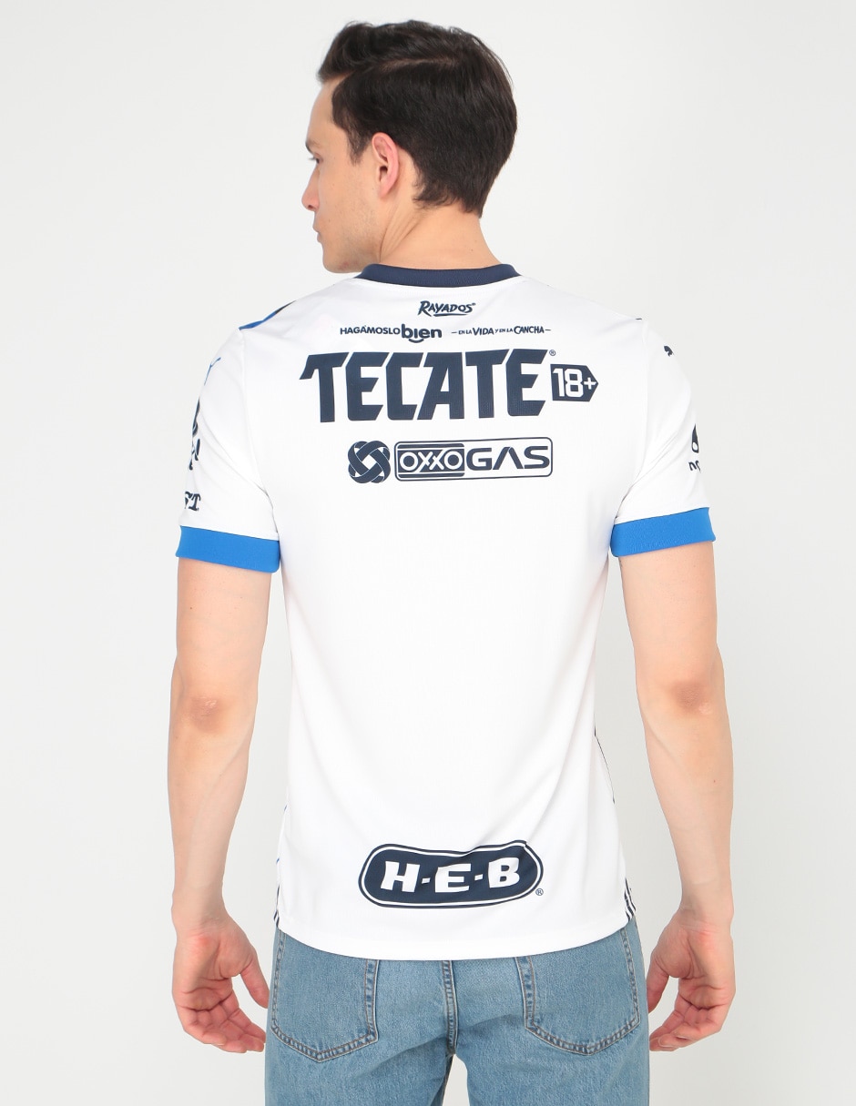Jersey de Club de Fútbol Monterrey visitante manga corta  fan para hombre 2