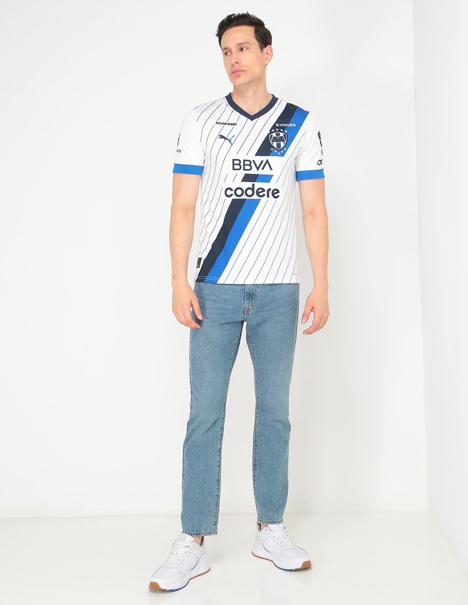 Jersey de Club de Fútbol Monterrey visitante manga corta  fan para hombre 3