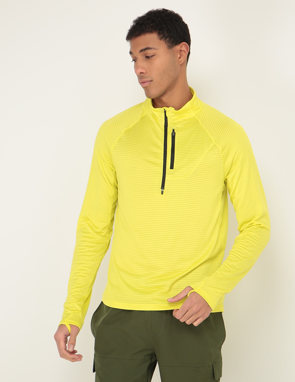 Sudadera Under Armour Running Half Zip Amarillo Hombre