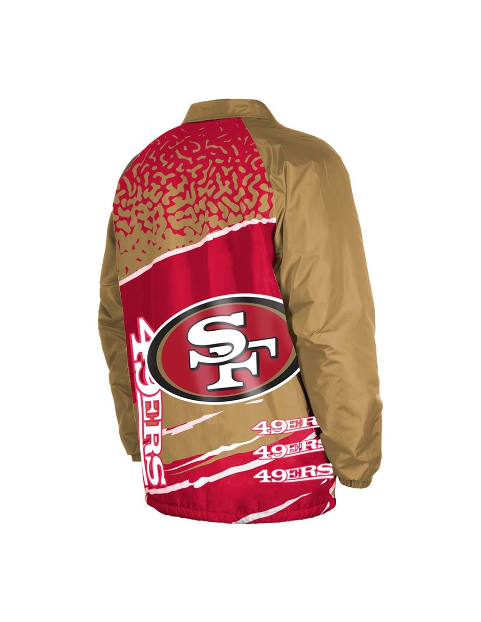 Chamarra New Era impermeable San Francisco 49ers NFL para unisex