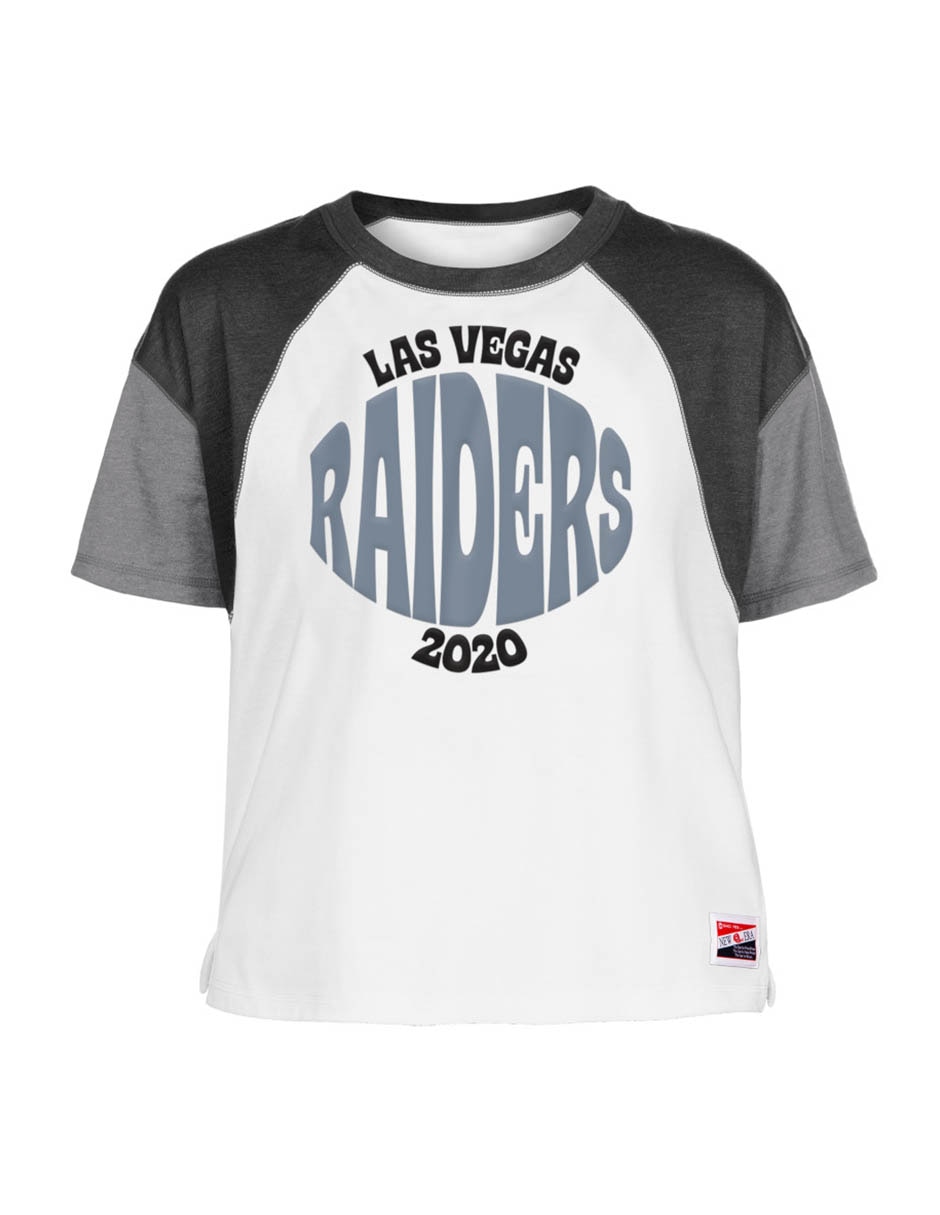 Playera deportiva para fútbol americano Las Vegas Raiders de mujer Playera deportiva para fútbol americano Las Vegas Raiders de mujer