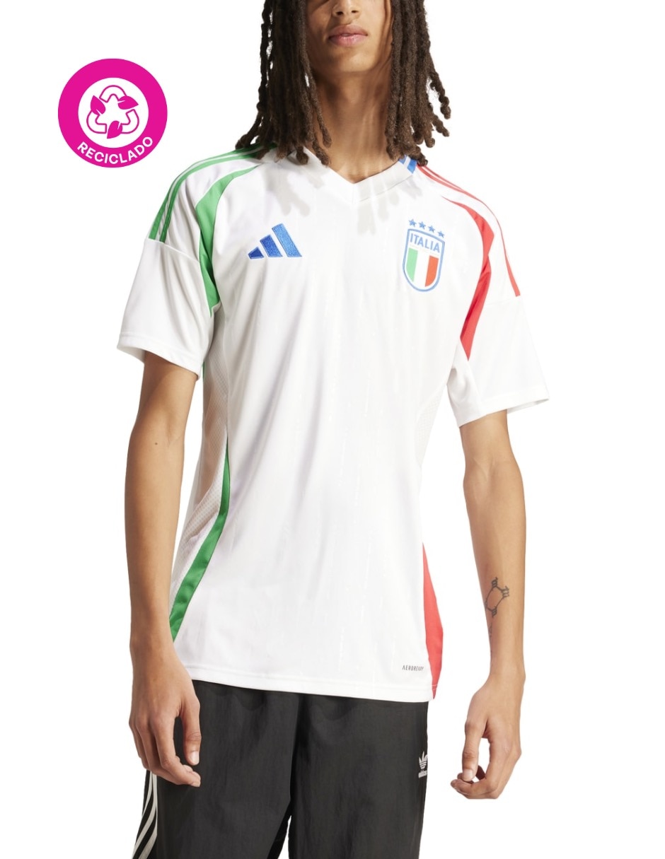Jersey de Selección de fútbol de Italia visitante manga corta  fan para hombre 2