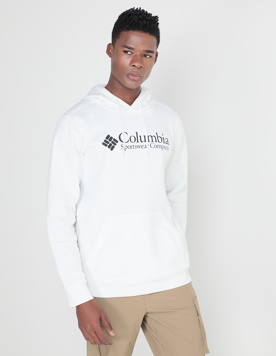 Sudadera Columbia con capucha y bolsa estampado logo para hombre
