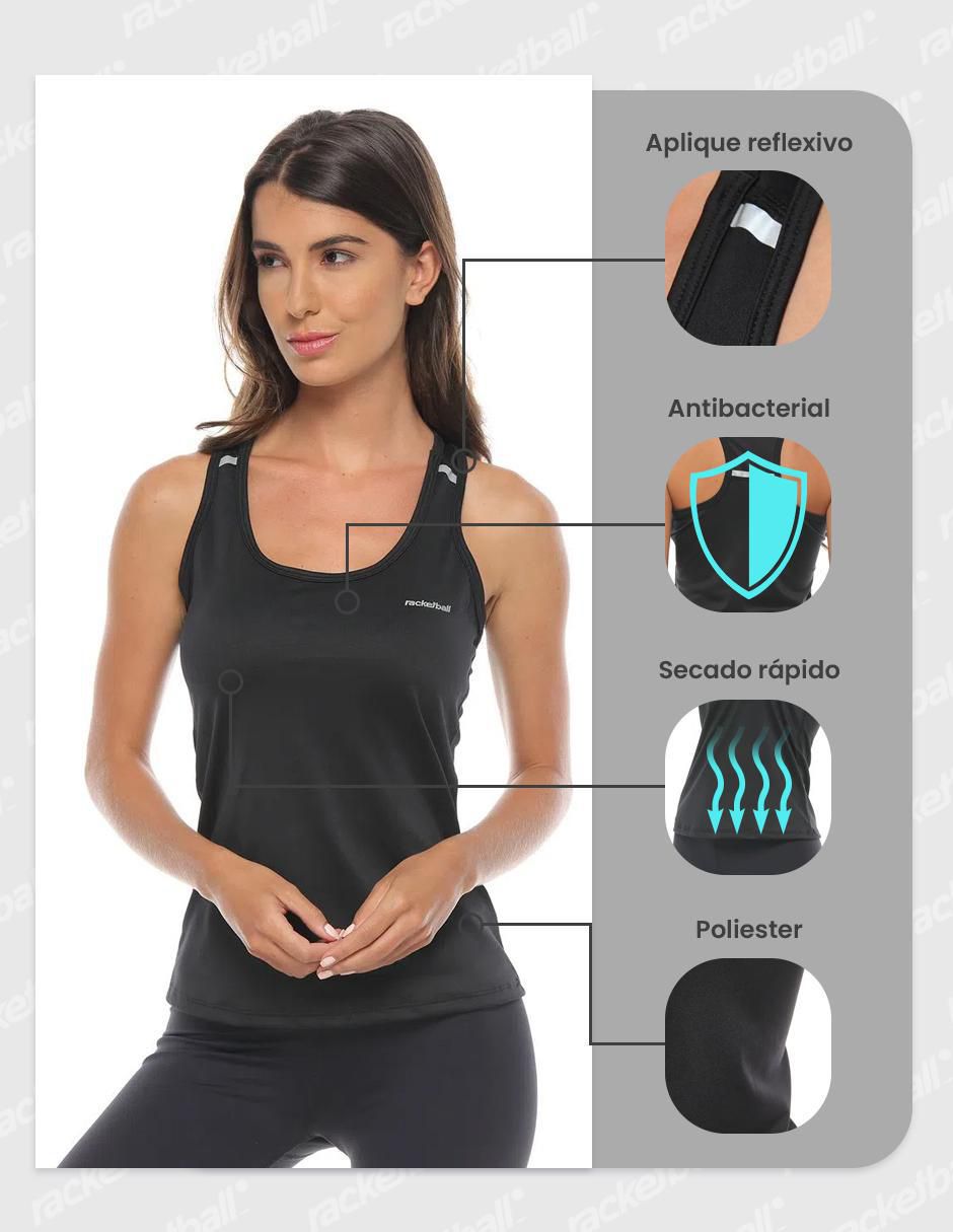 "playera deportiva" racketball sin equipo "para" (si aplica) mujer