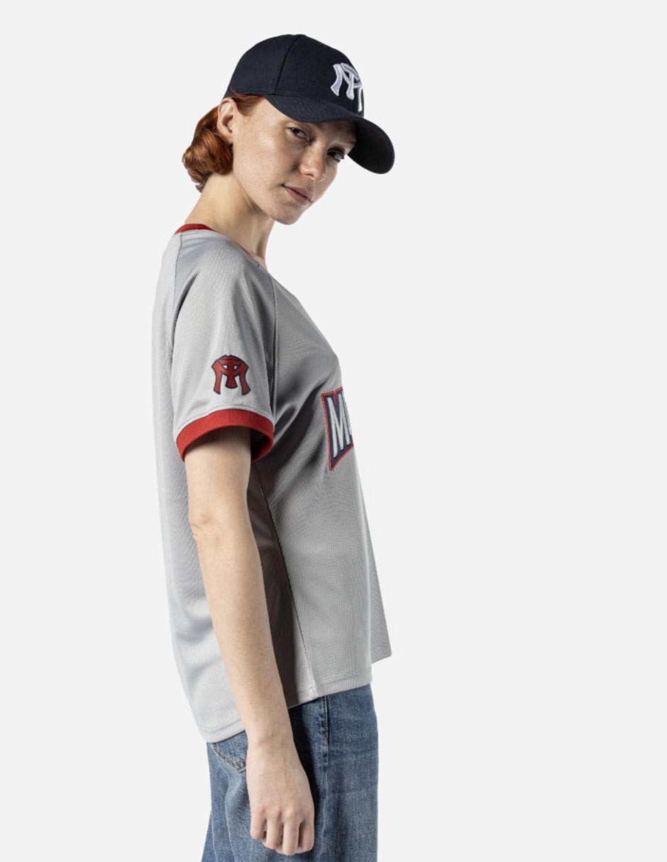 Jersey de Sultanes de Monterrey visitante manga corta   para mujer 6
