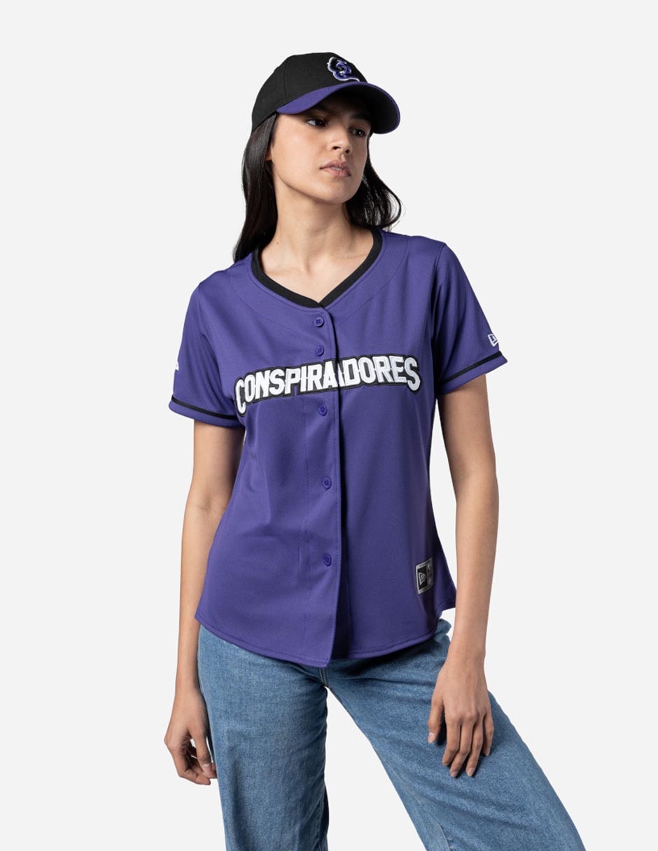 Jersey de Conspiradores de Querétaro local manga corta para mujer Jersey de Conspiradores de Querétaro local manga corta para mujer