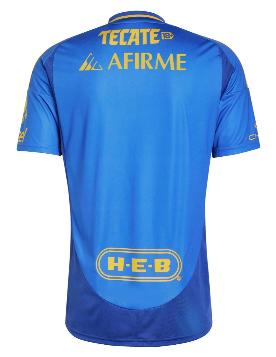 Jersey de Tigres UANL visitante manga corta Adidas para hombre 8