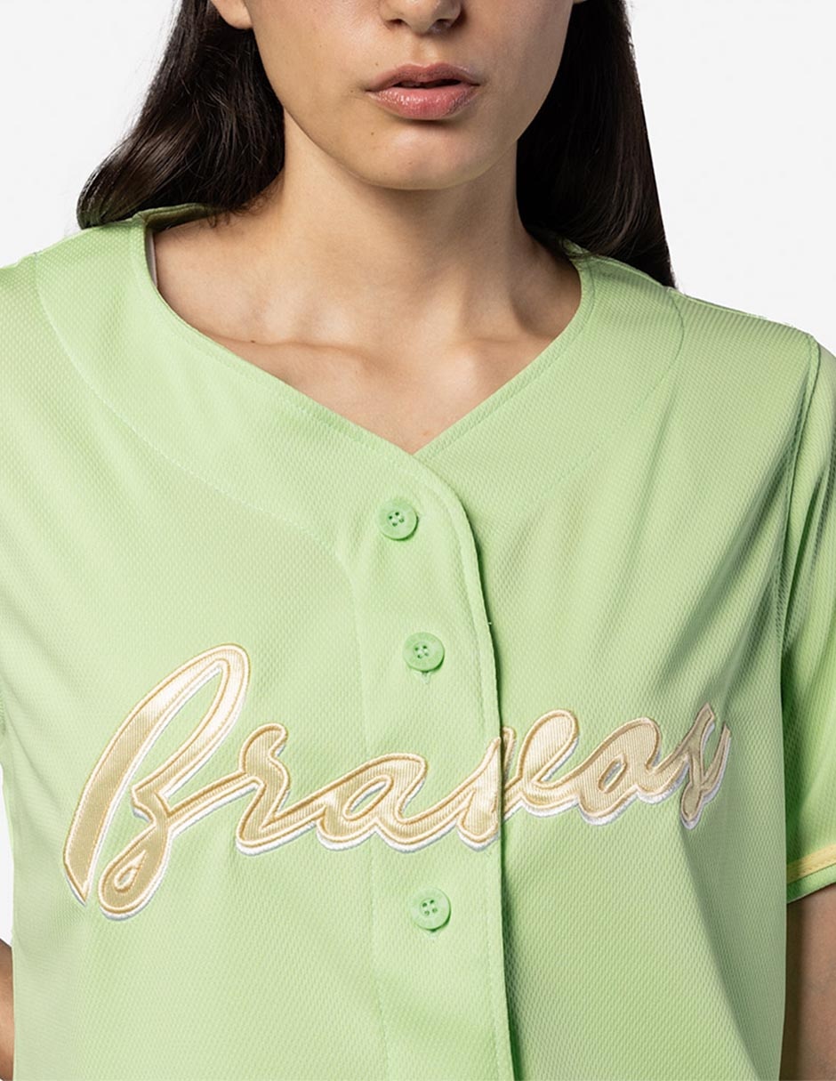 Jersey de Bravos de León cuarto equipo manga corta   para mujer 6