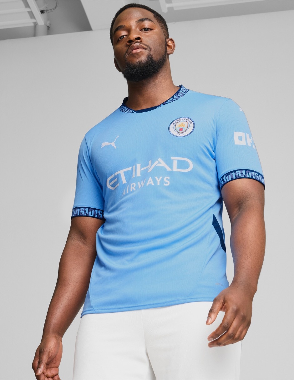 Jersey de Manchester City local manga corta jugador para hombre