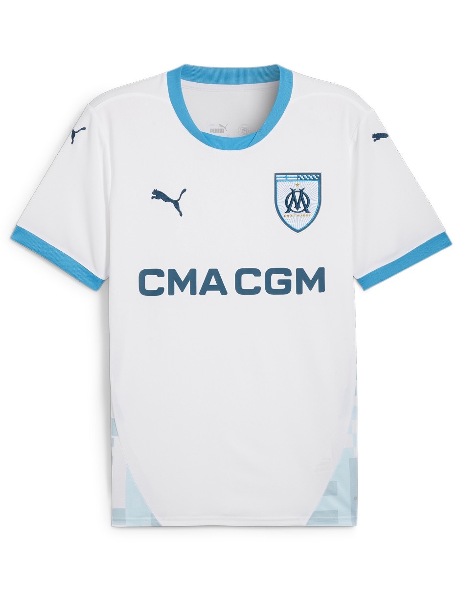 Jersey de Olympique de marsella local manga corta   para hombre 7