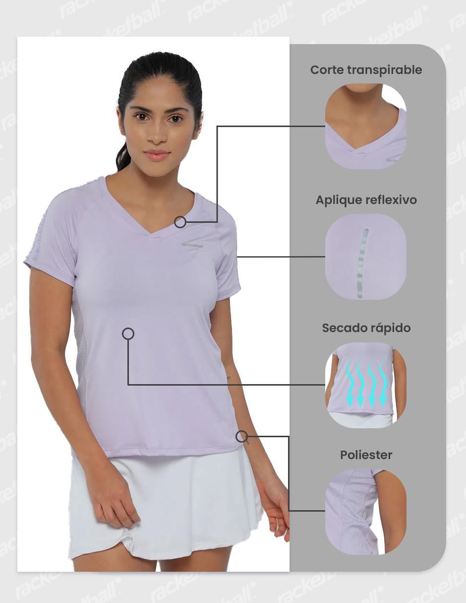 Playera deportiva Racketball para mujer