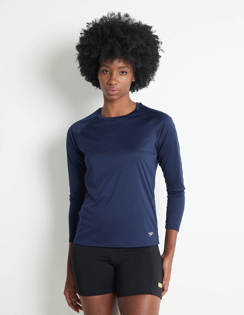 Wetshirt estampado logo para mujer