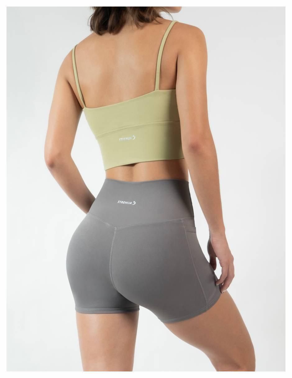 Short con bolsillos Strenua para yoga mujer
