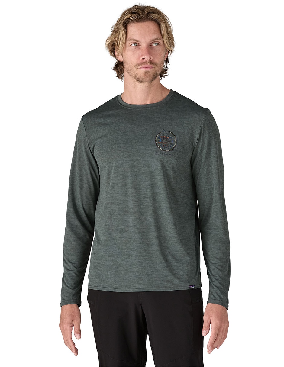 Playera deportiva outdoor L/S Cap Cool Daily Graphic de hombre Playera deportiva outdoor L/S Cap Cool Daily Graphic de hombre