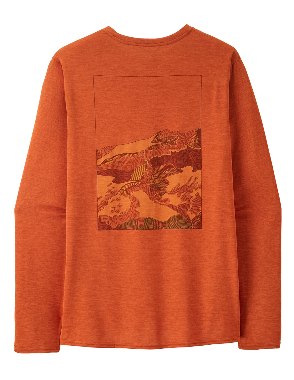 Playera deportiva outdoor L/S Cap Cool Daily Graphic de hombre 3