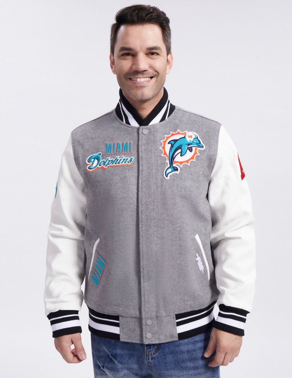 Chamarra casual Miami Dolphins NFL para hombre 1