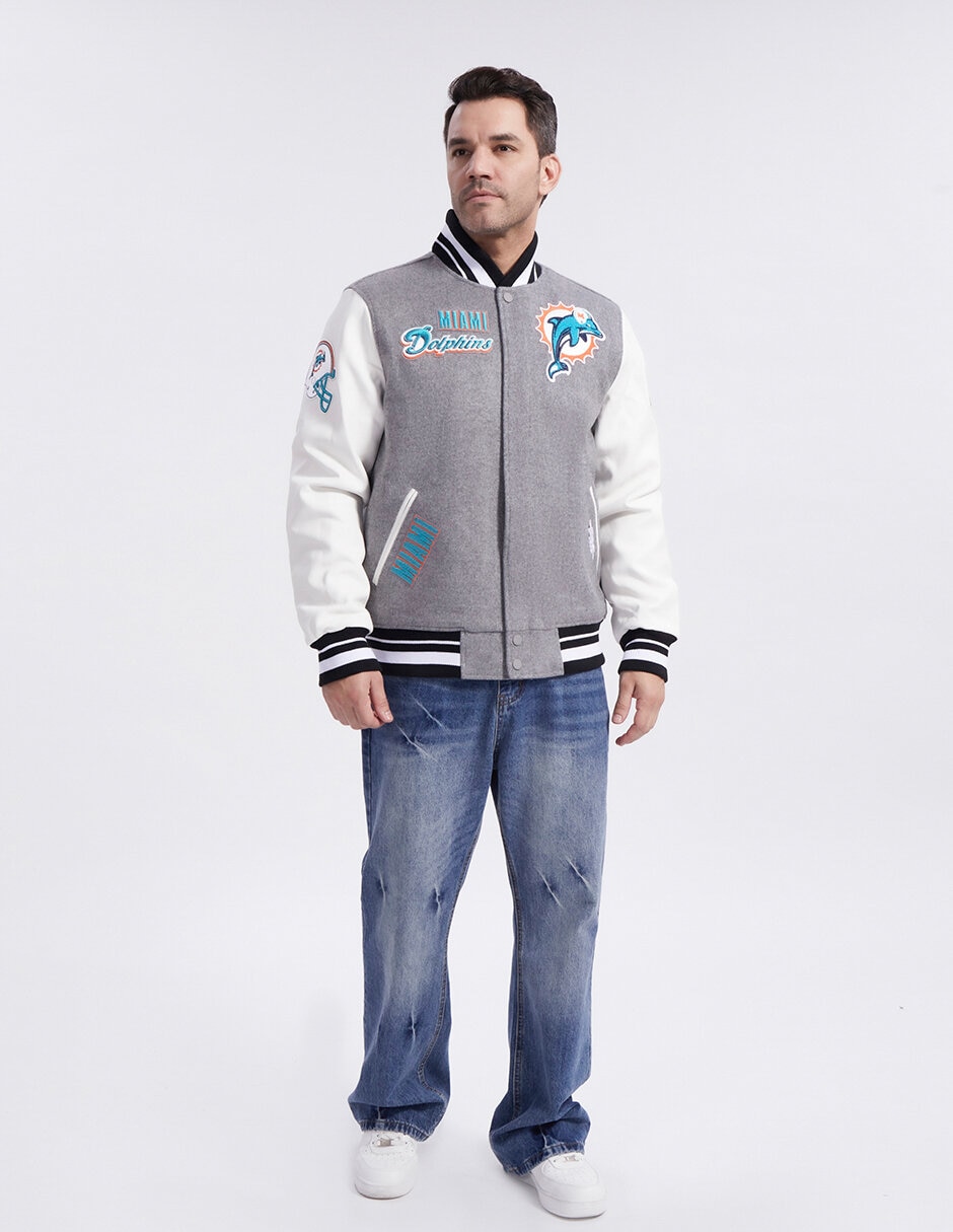Chamarra casual Miami Dolphins NFL para hombre 12